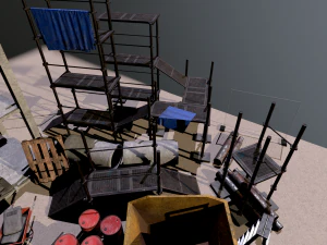 full set construction site 3D Model