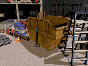 full set construction site Modelo 3D