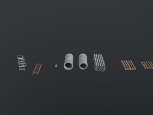 full set construction site Modelo 3D