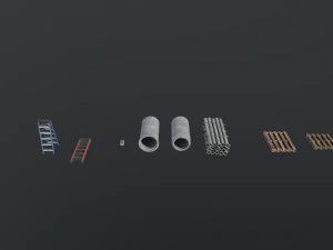 full set construction site 3D Model