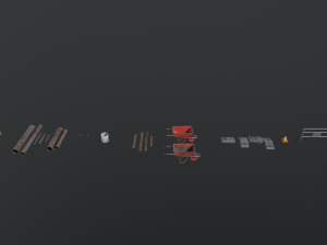 full set construction site Modelo 3D