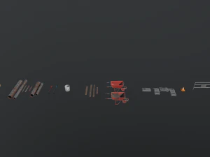 full set construction site 3D Model