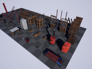 modular watchtower and house Modello 3D