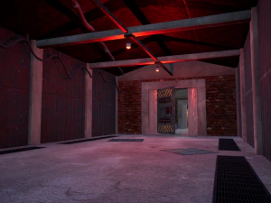 military modular bunker with props 3D Model