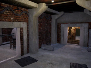 military modular bunker with props 3D Model