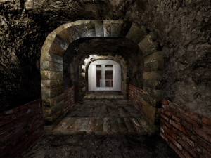 military modular bunker with props 3D Модель