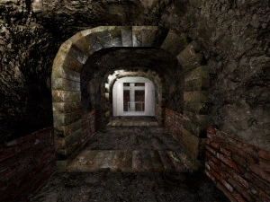 military modular bunker with props 3D Model