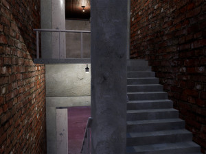 military modular bunker with props 3D Модель