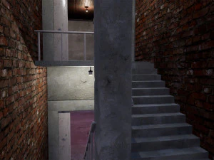 military modular bunker with props 3D Model
