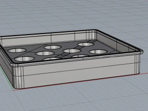 Kuchenformen Silikon 3D Modell