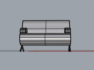 sofa 3D मॉडल