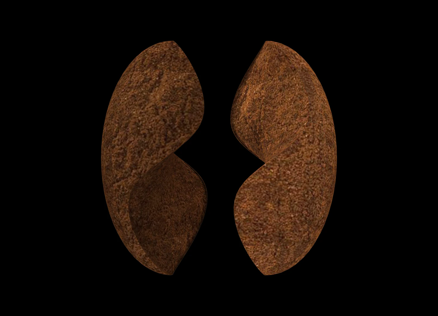 coffee beans 3D Model .c4d .max .obj .3ds .fbx .stl .blend
