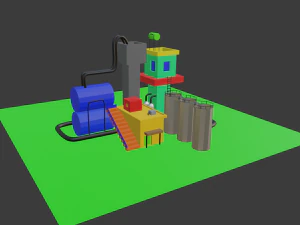 saída de fábrica 2 Modelo 3D