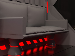 sci-fi interior space Modèle 3D