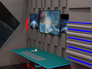 sci-fi interior space Modèle 3D