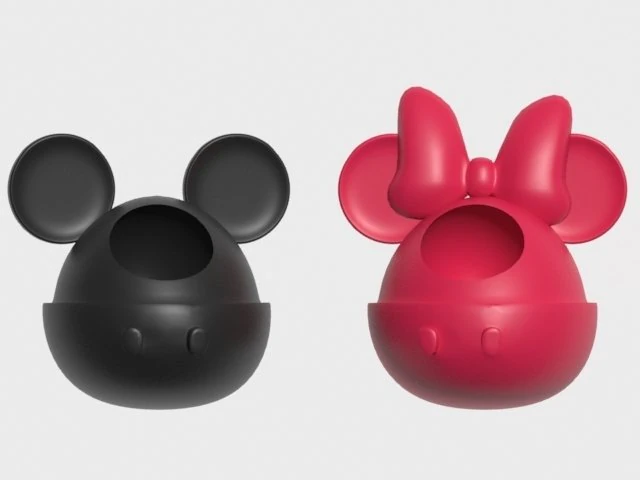 maceteros de mickey y minnie 3D Print Model .c4d .max .obj .3ds .fbx .stl .blend 