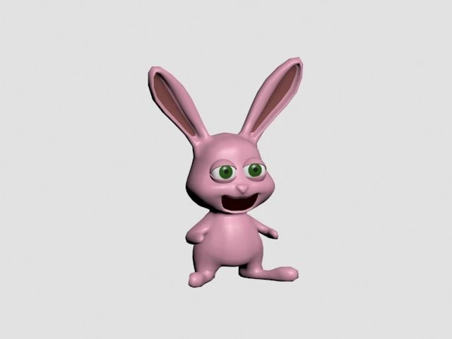 conejo cartoon 3D Print Model .c4d .max .obj .3ds .fbx .stl .blend 