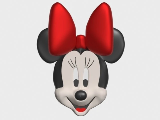 minnie mouse 3D Print Model .c4d .max .obj .3ds .fbx .stl .blend 