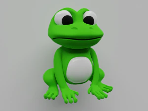 cartone animato rana Modello di stampa 3D