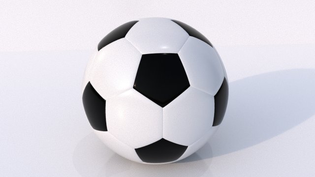 pelota de futbol 3D Druckmodell .c4d .max .obj .3ds .fbx .stl .blend