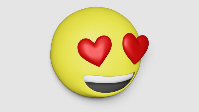 emoji love 3D Baskı Modeli .c4d .max .obj .3ds .fbx .stl .blend 