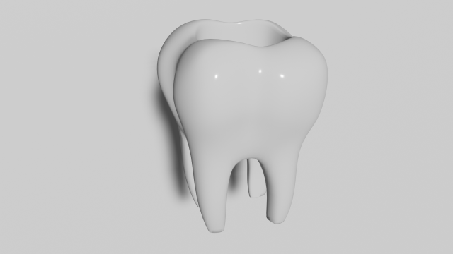 tooth pot 3D Baskı Modeli .c4d .max .obj .3ds .fbx .stl .blend 