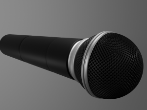 microphone Modelo 3D