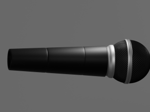 microphone Modelo 3D