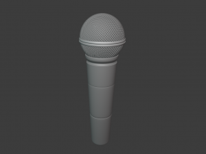 microphone Modelo 3D