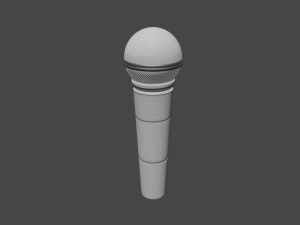 microphone Modelo 3D