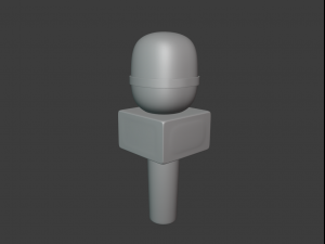 tv microphone 3D-Modell