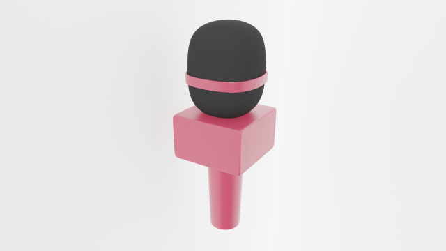 tv microphone 3D-Modell .c4d .max .obj .3ds .fbx .stl .blend 