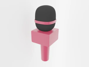 TV 마이크 3D 모델