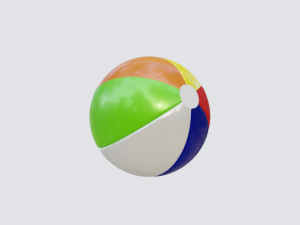 beach ball Modèle 3D