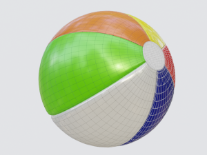 beach ball Modèle 3D