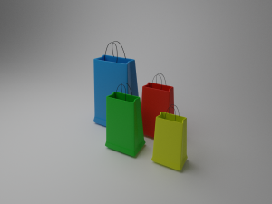 shopping bags Modello 3D