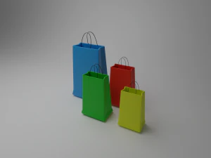 alışveriş torbaları 3D Model
