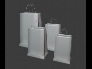 shopping bags 3D 模型