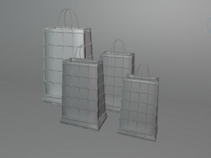 shopping bags 3D 模型