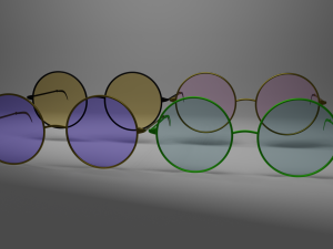 sun glasses pack 3Dモデル