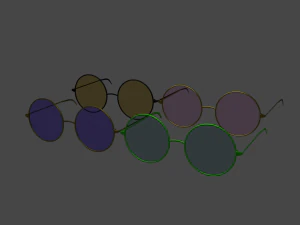 sun glasses pack 3D Model