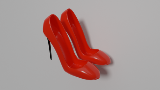 woman shoes 3D Model .c4d .max .obj .3ds .fbx .stl .blend 