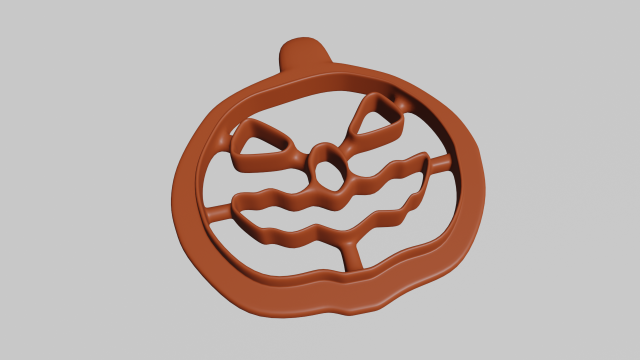 cookie cutter halloween pumpkin 3Dプリントモデル .c4d .max .obj .3ds .fbx .stl .blend 
