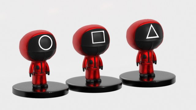 squid game toys 3D Модель .c4d .max .obj .3ds .fbx .stl .blend 