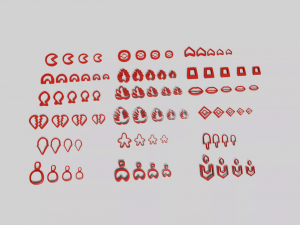 polymeric clay cutters- pack Modelo 3D