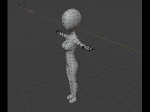 base human female Modello di stampa 3D