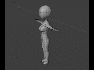 base human female 3D Print Model