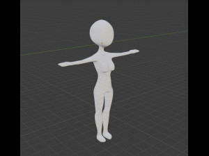 base human female Modello di stampa 3D