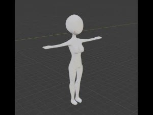 base human female 3D Print Model