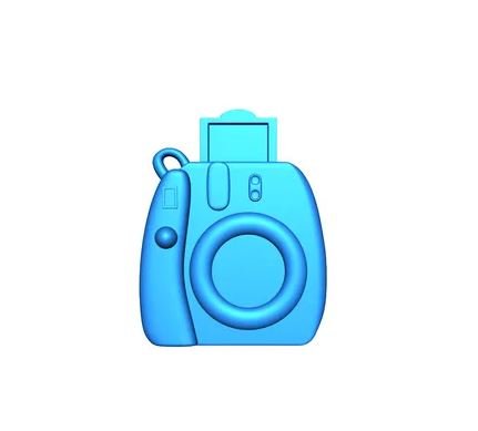 Camera keychain Modèle 3D .c4d .max .obj .3ds .fbx .stl .blend 